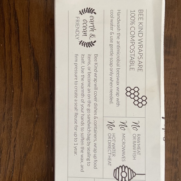 Bee Kind Beeswax Food Wrap - Picture 4 of 6
